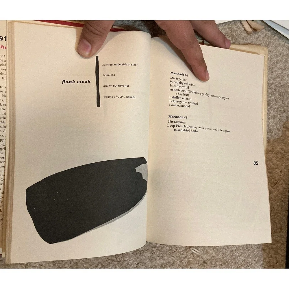 Steak Cookbook Beef Recipes Arthur Hawkins 1966 HCDJ BCE Vintage Cooking Book
